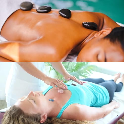 Kit De Pedras Quentes Pretas P/Massagens 7 Peças Basalto