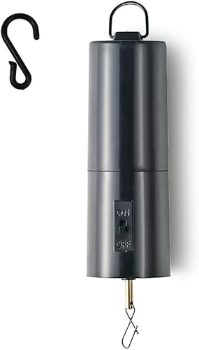 Miniatura 7 de Motor giratorio de bola de discoteca, giratorio móvil Whirligigs cinético al aire libre con batería, espejo colgante de techo para patio timbre