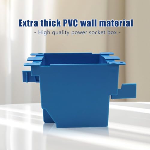 Image of 2 Gang Old Work Electrical Box, 25 cu in, Blue, Pack of 1, ETL Listed | Features 25 cu inSwitch /Outlet Box; 4-1 /5-in Length By 4-in Width By 2-3 /4-in Depth; ETL Certified(1 Pack).