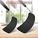 Unicook 2 Pack Flexible Silicone Spatula, Turner, 600F Heat Resistant, Ideal for Flipping Eggs, Burgers, Crepes and More, Black