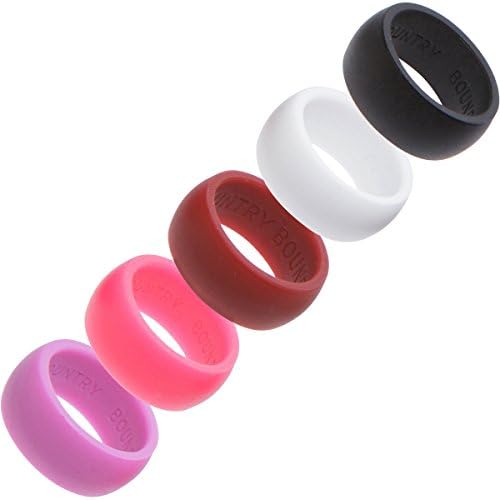 Silicone Rings Women 5 Pack - Band For Active Lifestyles, Gym & Outdoor Enthusiasts, Womens Silicone Wedding Bands - Safe, Hypoallergenic, Silicone Rings for Women, Won't Pinch Skin! 5.5