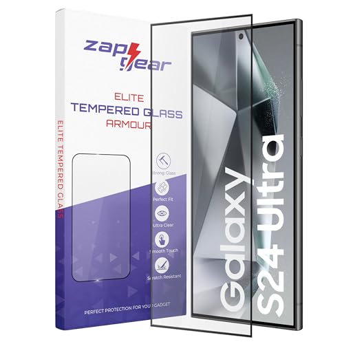 Image of Premium Tempered Glass for Samsung Galaxy S24 Ultra 5G | Edge-to-Edge Protection | 9H Hardness | Ultrasonic Fingerprint & S-Pen Compatible | Bubble-Free HD Clear Screen Protector
