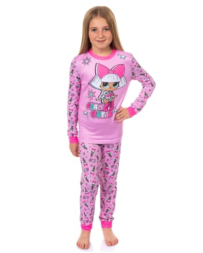 INTIMO LOL Surprise Pajamas Girls Diva Glam 4 Life Tight Fit Lounge Sleep Set (8) Pink