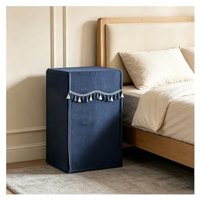 CHZDPP Custom Security Safe Cover with Invisible Zip, Universal Fit Safe Covers for Appliances, Chenille Fabric Protective Cover with Front Opening(Blue,28x20x47in/70x50x120 cm)