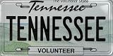 Tennessee License Plate Novelty Fridge Magnet
