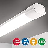 【Ahorro de energía】 La luminaria LED de 32W es equivalente a un tubo incandescente convencional de 200W o fluorescente de 60W, ahorrando más del 85% en costos de electricidad.