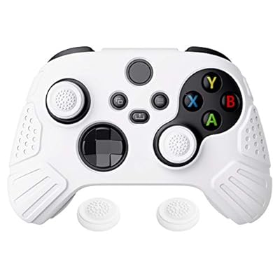 eXtremeRate PlayVital Funda de Silicona para Xbox Series X/S - Protector Antideslizante de Tacto Suave con 2 Tapas de Joystick, Material Duradero, Protección Completa - Edición Guardian (Blanco) | Ya disponible en tu tienda friki favorita! En mundofriki.es! eXtremeRate PlayVital Funda de Silicona para Xbox Series X/S - Protector Antideslizante de Tacto Suave con 2 Tapas de Joystick, Material Duradero, Protección Completa - Edición Guardian (Blanco) | Ya disponible en tu tienda friki favorita! En mundofriki.es!