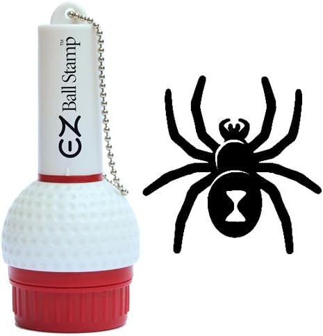 EZBallStamp Golf Ball Stamp Marker (Black Spider)