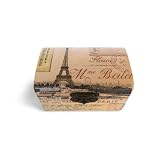 Cajita de madera Joyero vintage Paris post card, compromiso