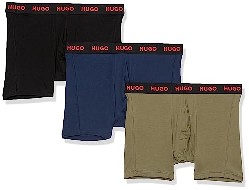 HUGO Men's 3 Pack Stretch Cotton Boxer Briefs