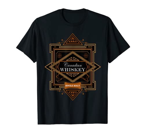 Canadian Whiskey Single Malt Liqueur Whisky Helps 100 Proof T-Shirt