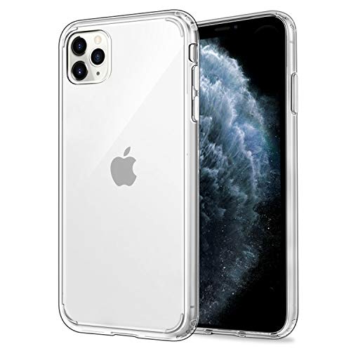 EasyAcc Cover Custodia Compatibile con iPhone 11 PRO Max, Chiara [Retro PC Rigido + Cornice di TPU] Trasparente Protettiva Case Compatibile con iPhone 11 PRO Max 6.5''