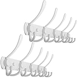 WEBI Coat Rack Wall Mounted White Coat Hooks Wall Mounted,Coat Hanger Wall,Wall Coat Rack,Hook Rack