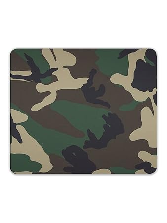 JugaaduStore Printed Mouse Pad for Home/Office/Gaming PC, Laptop - Green Camouflage