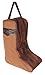 CHALLENGER Western Brown Canvas Distressed Leather Travel Carry Boot & Garment Bag Set Combo 3032SK01TN