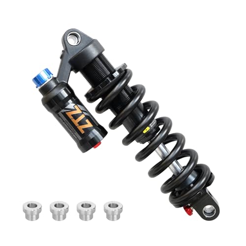 Adjustable Air Spring Coil Over MTB Shock Absorber,190-265mm 550LBS,Rebound,Compression,Preload,Height Adjustment,Air Pressure (200-300 PSI),Fits Mountain Bike,Downhill,eBike (240MM550LBS)