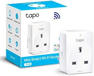 TP-Link Tapo Smart Plug Wi-Fi Outlet, Works with Amazon Alexa (Echo and Echo Dot), Google Home, Wireless Smart Socket, Device Sharing, Without Energy Monitoring, No Hub Required (Tapo P100)