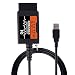 CREACLE OBD2 USB Device ELM327 Compatible Interface with HS-CAN/MS-CAN Switch for Forscan FoCCCus Mazda Ford ELMconfig OBD2 Scanner