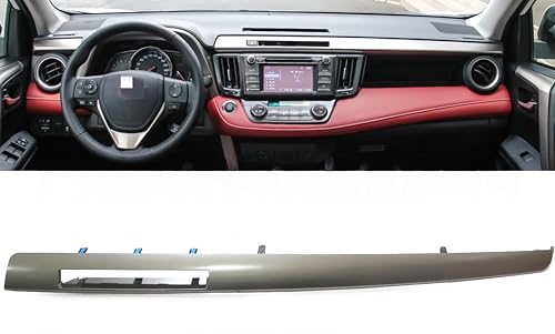 Center Instrument Dash Cluster Finish Panel Upper Trim Panel Dashboard Bezel Trim Molding Cover Passenger Side Compatible with TOYOTA RAV4 2013 2014 2015 2016 2017
