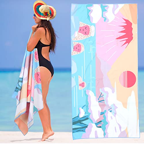 HOJKOUD Telo mare grande 160 x 80 cm, telo da