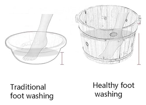 Bañera para pies de madera maciza con masaje miniatura 6