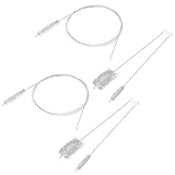 CRAFTHROU Haushaltsreinigungsbürsten mit Langem Griff zur Effektiven Fleckenentfernung 6 Stück aus Edelstahl und Nylon für Glasflaschen und Flaschenlieferung