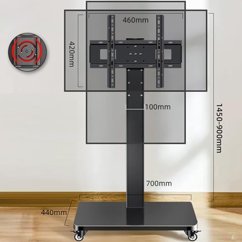Soporte móvil para TV 32-60 pulgadas THEGA miniatura 2