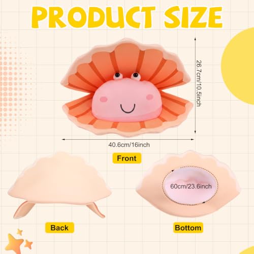 Chicingyou Clam Costume Hat Novelty Shell Headwear Under the Sea Costume Novelty Adult Hats for Holiday Costumes, Halloween Cosplay Party, Photo Props or Daily Fun Accessories by Chicingyou - Used condition - Image 2