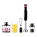 Xixidian. Blender ręczny, 500 W Blender, zestaw miksera ręcznego Zestaw stali nierdzewnej, handheld blender z ergonomicznym uchwytem spożywczym spożywczym/trzepaczką
