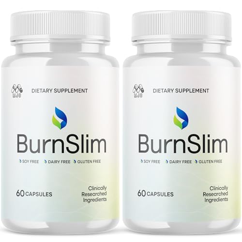 Image of (2 Pack) Burn Slim Capsules, Official Burnslim Pills with All Natural Ingredients, Advanced Burn Slim Health and Wellness Vitamin Supplement Supporting Active Lifestyle for Women & Men (120 Capsules)