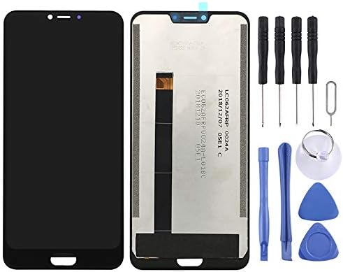Replacement LCD Screen and Digitizer Full Assembly for Blackview BV9600 Pro(Black) Parts (Color : Black)
