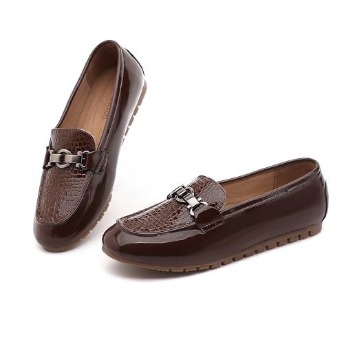 Image of VERDASCO Women's Loafers Comfort Slip-Ons Flat Work Shoes Casual Moccasins Penny Loafers Lady Dress Shoes