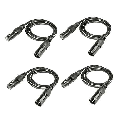 Câble DMX 512 UPKOCH en ABS pour contrôle d'éclairage et projecteur lyre 4 pièces