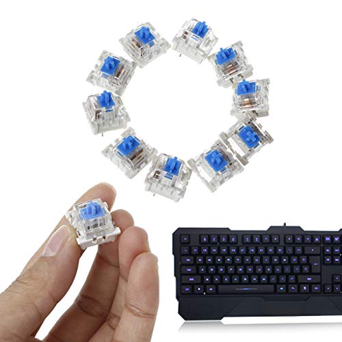 Caralin 4NB600022_TAIYANBESTT 10Pieces 3 Pin Mechanical Keyboard Switch Blue Replacement thumb #4