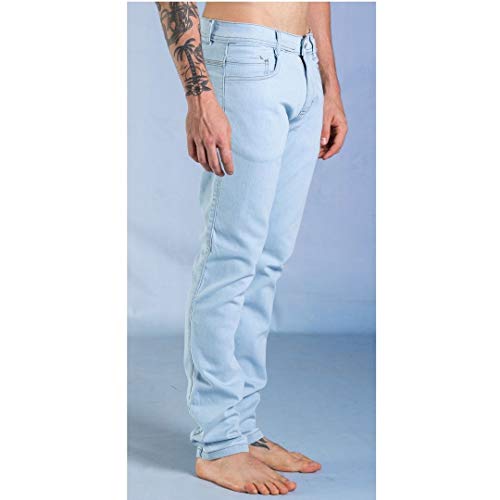 Kit 2 Calças Jeans Masculina Sandro Clothing Azul Claro e Azul Escuro (40)