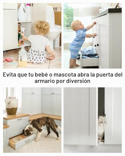 Miniatura 6 de Iman Puertas Armario Jiayi 2 Pcs Cierre Magnetico Ultra-Fino Pestillo Puerta Corredera Armario, Iman Adhesivo De Cocina Mueble Cierre Cajones Alacena Clausura