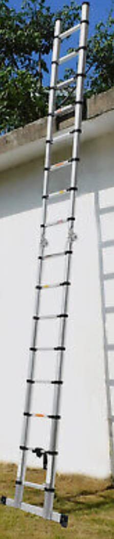 Échelle Télescopique Bm Tools 3.8m En Alu Avec Stabilisateur - Charge 150kg photo review