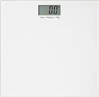 Balança Digital Corporal Vidro Tec 180kg Display LCD, Alta Precisão, Automática, Cor Preta ou Branca (Branco)