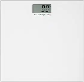 Balança Digital Corporal Vidro Tec 180kg Display LCD, Alta Precisão, Automática, Cor Preta ou Branca (Branco)