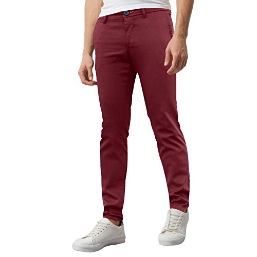 WestAce - Pantaloni aderenti, elasticizzati, in