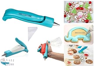 Kitchen Pacific Cake Decorating Tips Pen,Icing Piping Tool Kit Set With Big and Small X4 different tips- X4 Nozzles Icing ...