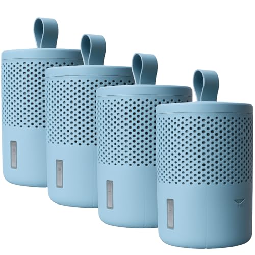 AbsoDry Luftentfeuchter ohne Strom bis - Inklusive Nachfüllpack - Aus recyceltem Kunststoff - Raumentfeuchter für Wohnzimmer, Badezimmer, Keller - Entfeuchter Wohnung - Dehumidifier - Blau 4er-Pack AbsoDry Luftentfeuchter ohne Strom bis - Inklusive Nachfüllpack - Aus recyceltem Kunststoff - Raumentfeuchter für Wohnzimmer, Badezimmer, Keller - Entfeuchter Wohnung - Dehumidifier - Blau 4er-Pack