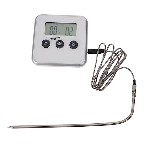 LIGIGWASH Accesorio Para Barbacoa Termómetro De Cocina Temporizador Magnético Para Carne Pavo Tostadas Frituras