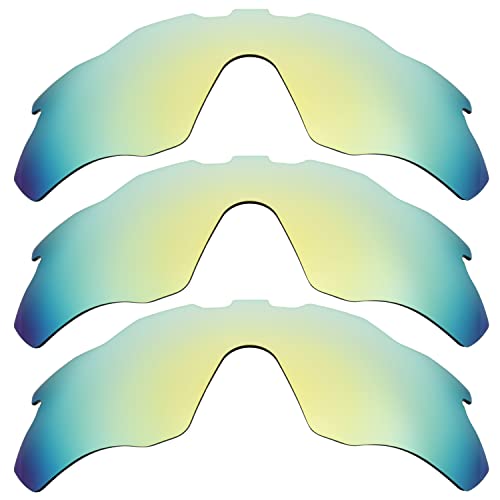 Verres polarisés Oakleys Radar Pace Or 24k lot de 3 de taille unique