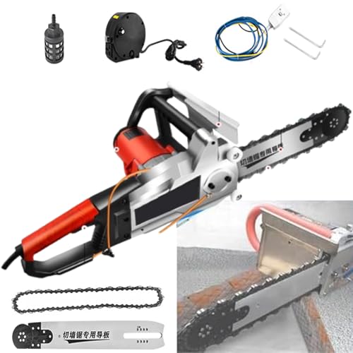 8900W Electric Concrete Chain Saw 7280RPM, 48cm Cutter de Pared sin Cepillo con Bomba de Agua para la Mierda de ladrillo recreado concreto Mango antivibraración