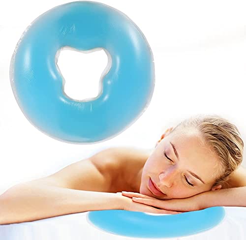 Oreiller de massage du visage en silicone bleu ciel lahomie contre les tensions