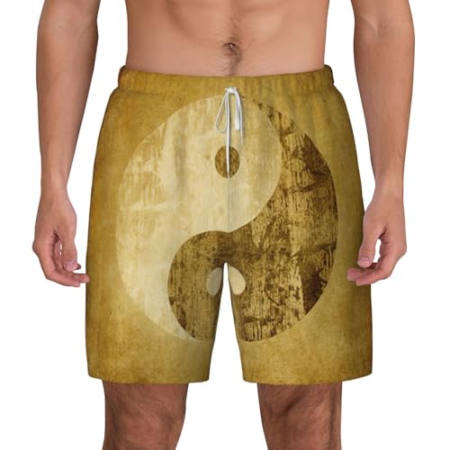 Short de bain homme pour le surf et la plage Maillot motif Yin Yang