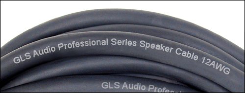 Gls Audio Speaker Cable 1/4" To 1/4" - 12 Awg Professional Bass/Guitar Speaker Cable For Amp - Black, 6 Ft. #TOP1