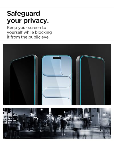 Image of Spigen AlignMaster S Privacy Tempered Glass Screen Protector Guard for iPhone Air [2 Pack]