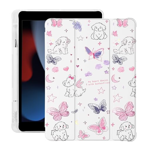 Coque iPad mini 7 A17 Pro antichoc blanche en cuir souple pour éviter les rayures